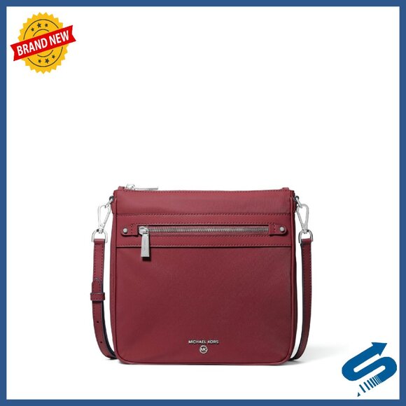 Large Nylon Crossbody Bag with Multiple Pockets for Daily Use